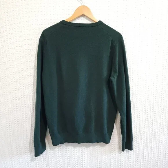 Michael Kors Men's Dark Green Long Sleeve Light Weight Sweater Size Medium